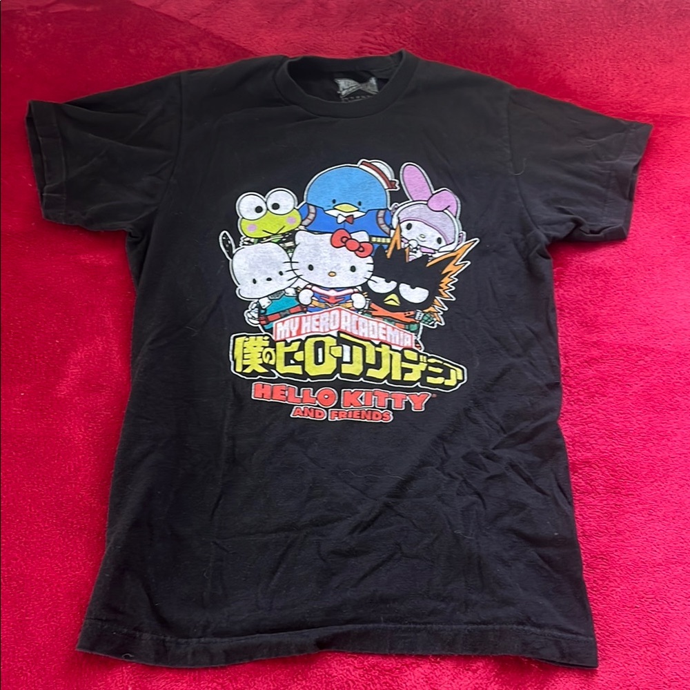 Hello Kitty and Friends Black Short Sleeve Tee
